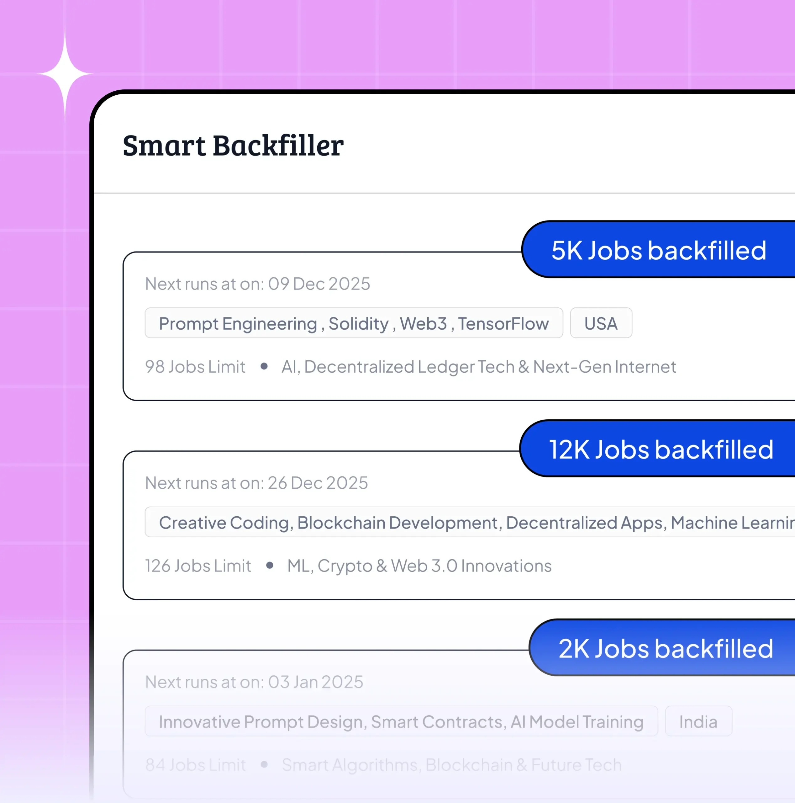 Auto Fill With Smart Backfilling
